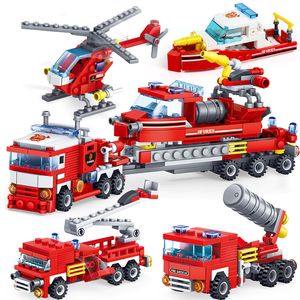 lego truck and helicopter