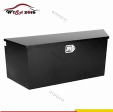 49Inch Trailer Tongue Tool Box Steel Black Plated ToolBox for Pickup Bed Storage
