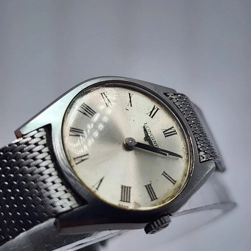 Vintage Longines women's stainless steel watch ref. 7889.10 460 1970s wind up - Picture 12 of 13