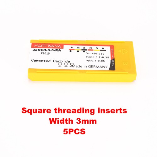 Indexable Threading Grooving Inserts square 3mm Threading Turning Holder 25mm - Picture 6 of 7