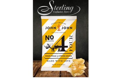 John & John Crisps Sour Cream & Spring Onion 110g MHD 11.02.25