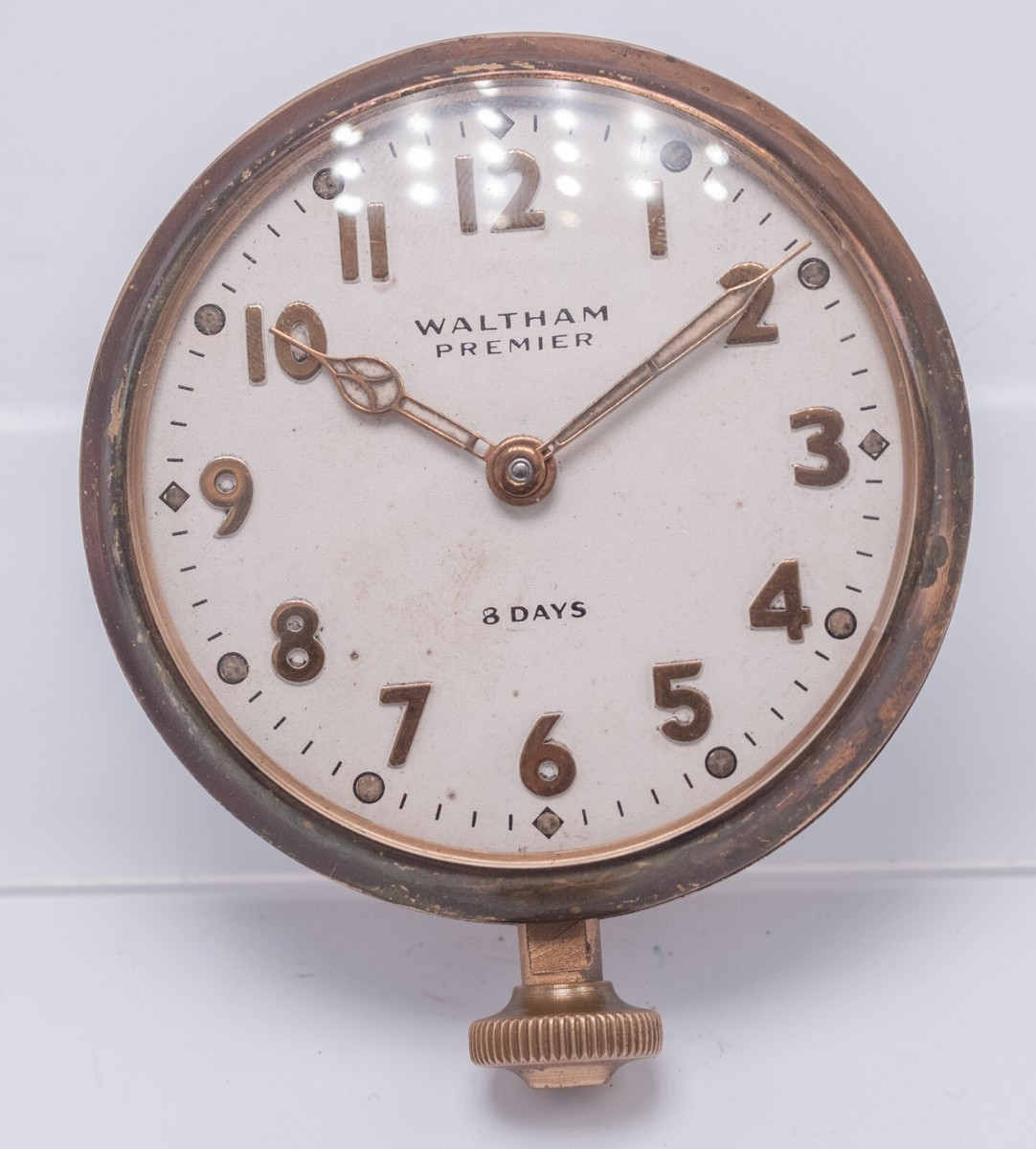 1940 Waltham Premier Days 69mm Luminous Travel Car Watch