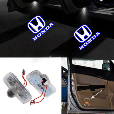 2x LED Car Door Light Projector Step Courtesy Ghost Shadow Laser Lamp For HONDA