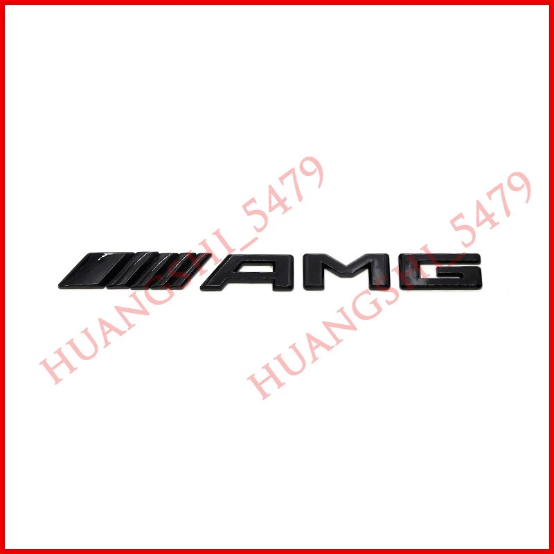 4PCS Glossy Back G55 AMG V8 KOMPRESSOR Emblem Badge Set For Mercedes Benz W463 / - Image 3 of 4