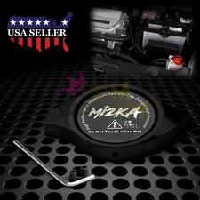 Black Billet Aluminum Radiator Protector Pressure Cap Cover Car High Performance