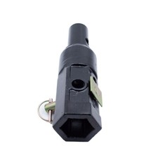 Auger Adapter Conversion 2 inch female Hex to 2" Male Round Auger Bit Bolt Pin
