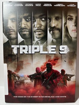 Triple 9 (DVD, 2016) - With Slipcover