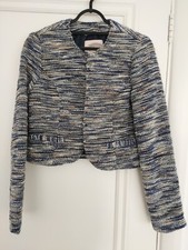 Forever Love 21 Blue Multicoloured Bolero Jacket Size Xs Uk Brand New Without...
