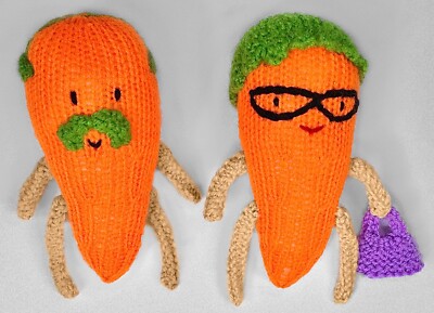 STRICKANLEITUNG - Oma & Opa Kevin die Karotte Großeltern inspiriert Puppen
