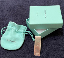 Tiffany  Co. 925 Sterling Silver Money Clip   1837 Monogrammed J E E   T  CO