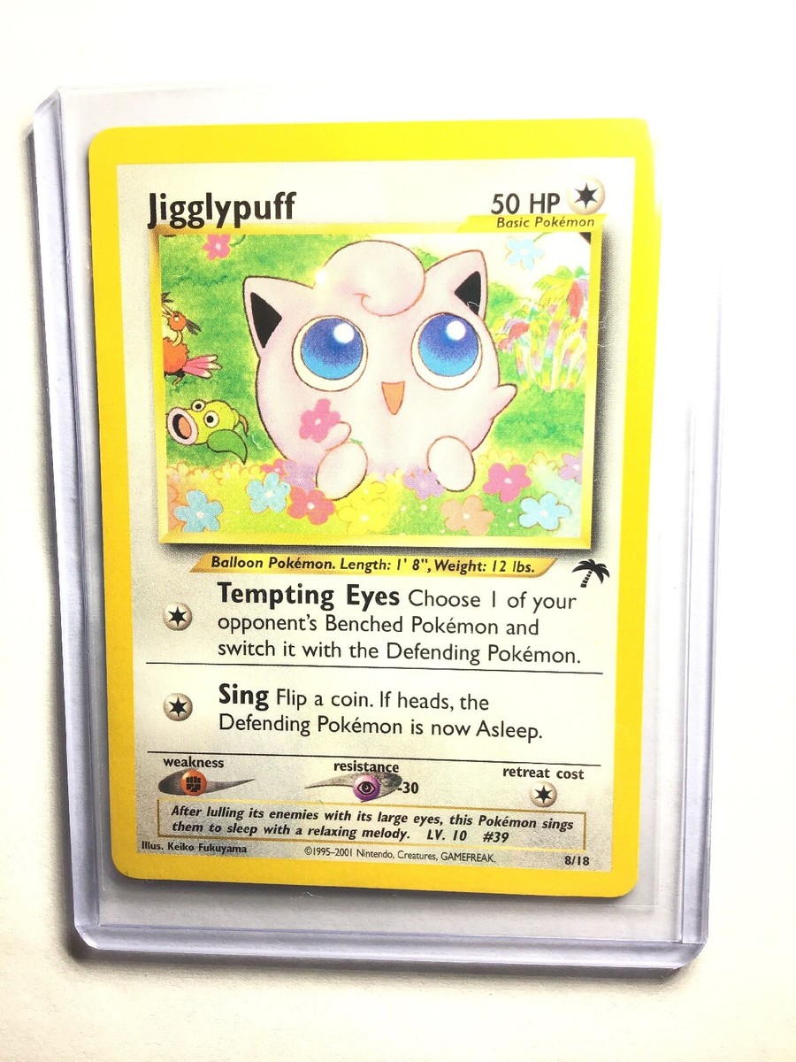 JIGGLYPUFF - 8/18 - Southern Island Promo - Pokemon Card - EXC