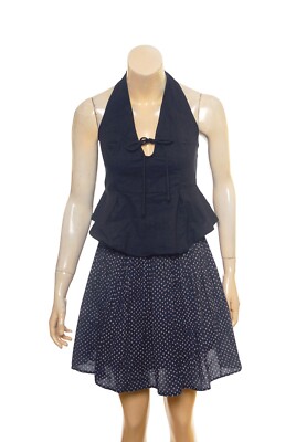 Free People Top XS 2 Women's Casual Halter Neck Sleeveless Boho Blouse NEW 35823