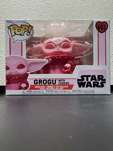 Funko Pop! Vinyl: Star Wars - Grogu with Cookies (Pink) #493