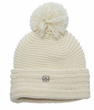 Coal Headwear THE MYRTLE Unisex Chunky Knit Pom Beanie Creme NEW