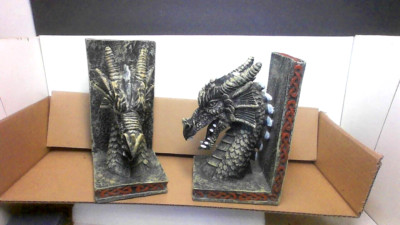 nice pair DRAGON BOOKENDS GREAT DETAIL