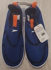 Speedo Big Boys' Medium Shoe 2-3 Surf Strider Royal Blue  Orange Water Shoes