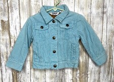 Vintage OshKosh B’gosh Corduroy Aqua Jacket USA Made Size 2T