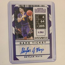 2020 Contenders Draft Picks-“PURPLE”  Game Ticket AUTO- Skylar Mays  #64/99