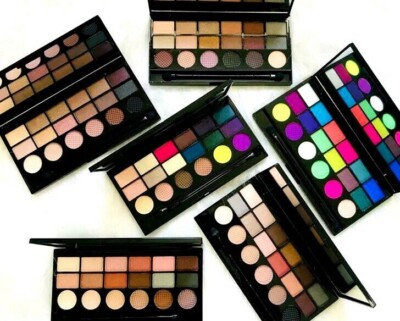 MAKEUP REVOLUTION 18 Lidschatten Palette - Nude Neutral Smokey Neon Matt Shimmer