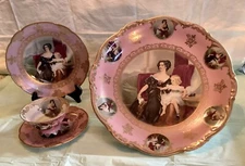 Vintage Mitterteich 4pc.,Bowl, Dessert Plate and Cup & Saucer Set, VERY Rare.