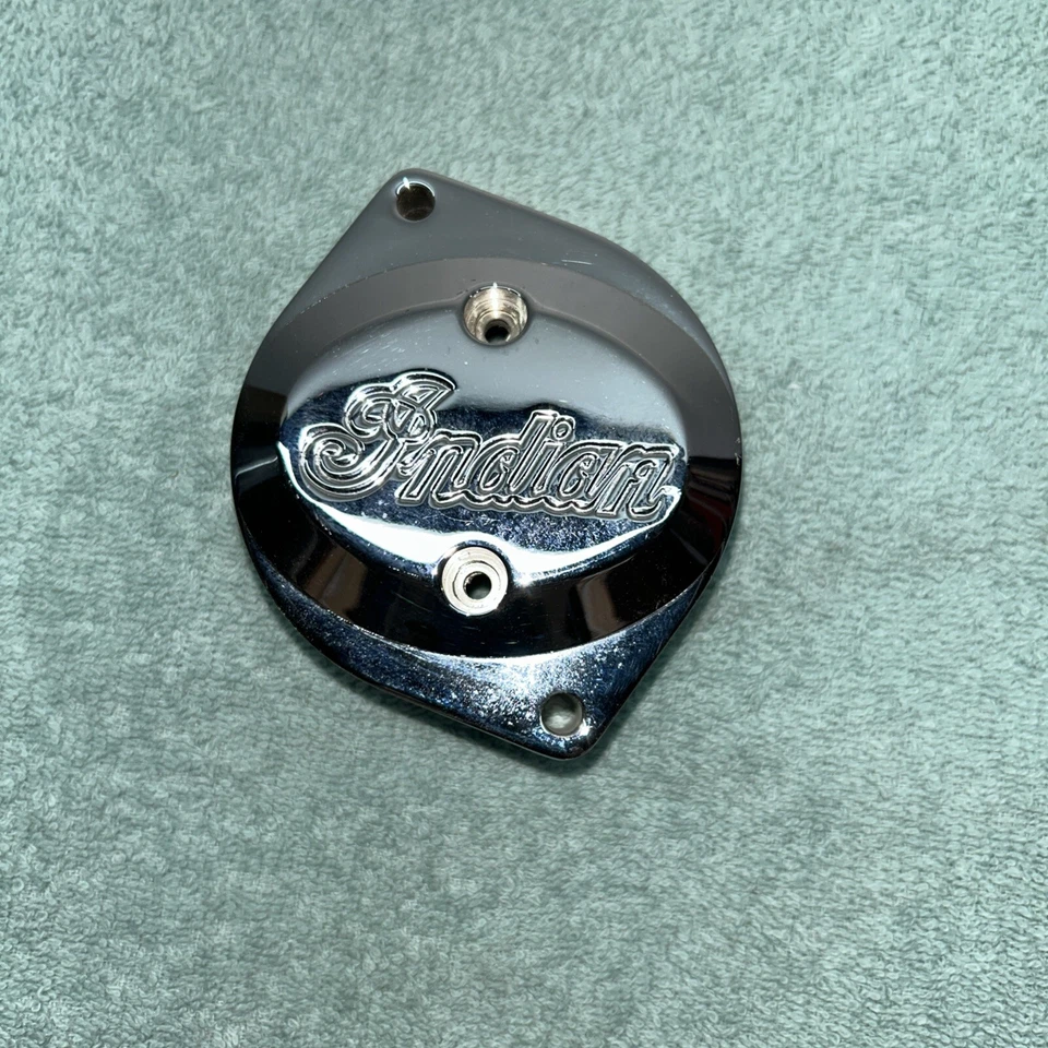 Cubierta de tapa de arranque cromada para motocicleta Gilroy Indian 94-702, Scout-Spirit 00-03 Foto 2 de 4