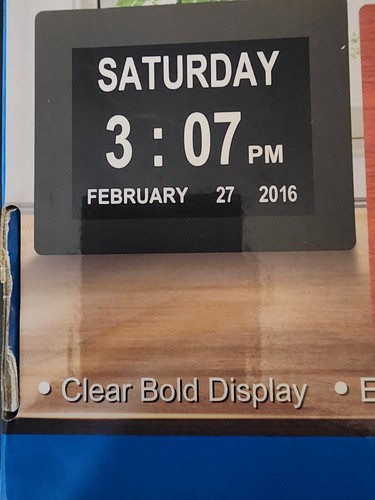 Digital Day Calendar Clocks Extra Large Time Date and Day of the Week Dementia - Picture 5 of 6