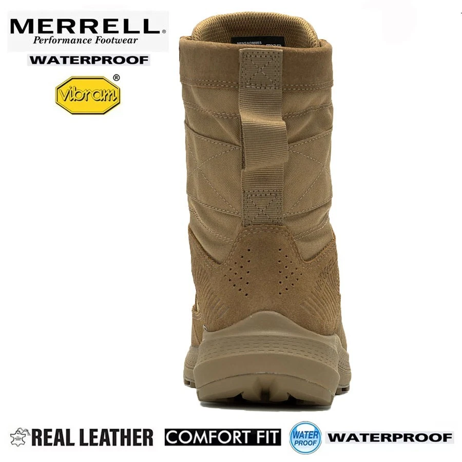 BOTAS DE CAZA PARA HOMBRES MERRELL MQC MILITAR TÁCTICO EJÉRCITO DESIERTO COMBATE PATRULLA TALLA - Imagen 4 de 4