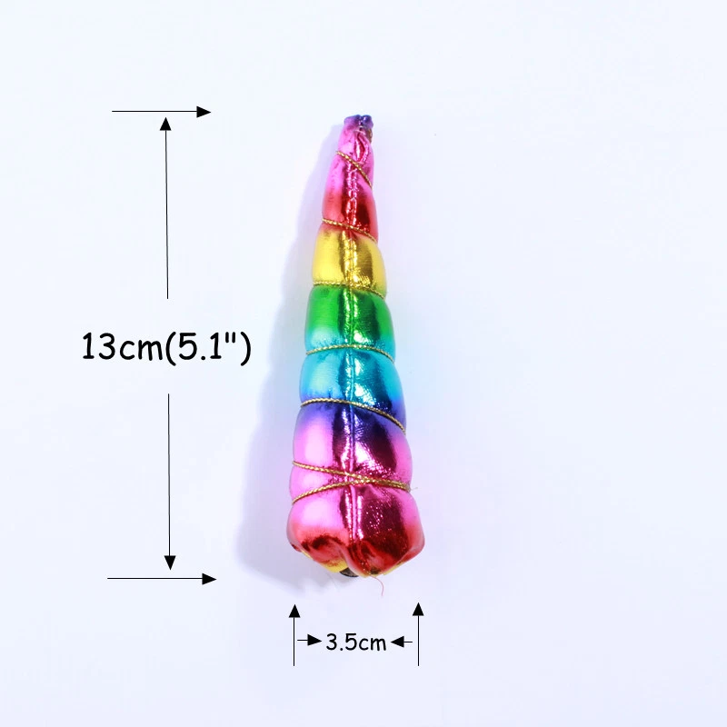 120PCS 13CM Glitter Felt Unicorn Horn For Headbands Unicorn Ears Kids Birthday - Image 3 of 4