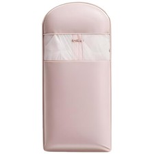 Space Saving Hanging Garment Bag w/ Self Compression Zipper Storage Bag Pink L 