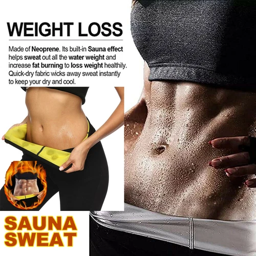 Women Fat Burning Sweat Sauna Pants Shorts Body Shaper Waist Trainer Weight Loss - Picture 11 of 22