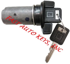 NEW CHEVROLET GM OEM IGNITION KEY SWITCH LOCK CYLINDER W/2 LOGO KEYS 701400