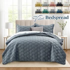 Lightweight Bedspread Summer Soft All-Season Quilt Set Ultrasonic Coverlet Throw