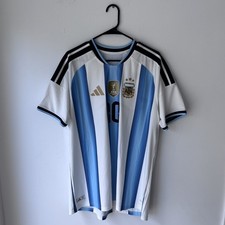 Adidas Messi Argentina National Team White 26 Home Authentic Jersey - (KH3934) 