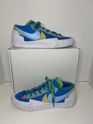 Men s Nike Blazer Low x sacai x KAWS Neptune Blue | Vibrant Multi Color -Size 12