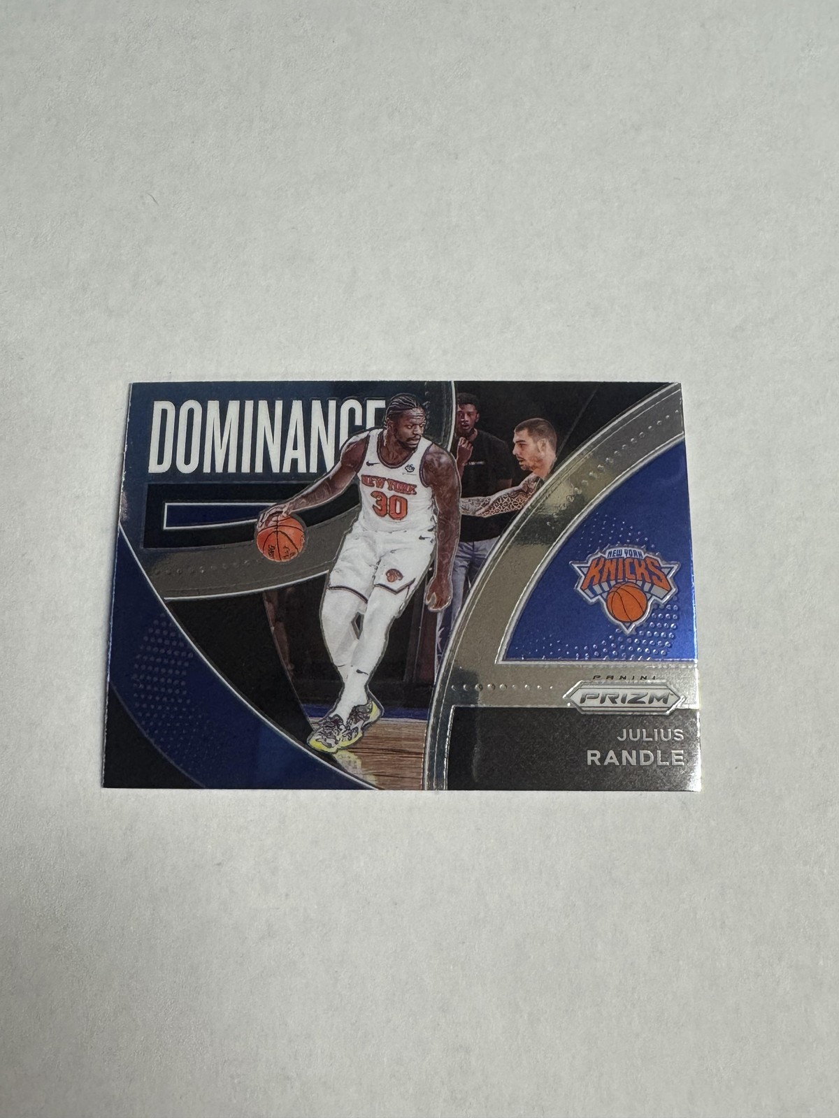 2021-22 Panini Prizm #21 Julius Randle Dominance Prizms Silver