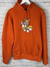 TAILS from SONIC the HEDGEHOG Orange Hooded Sweatshirt Hoodie Noralache Size XL