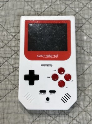 Retro-Bit Go Red/White Retro Portable Handheld Electronic Video Game Console