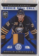 2013-14 Totally Certified Rookie Roll Call Blue Prime /50 Zemgus Girgensons n1u
