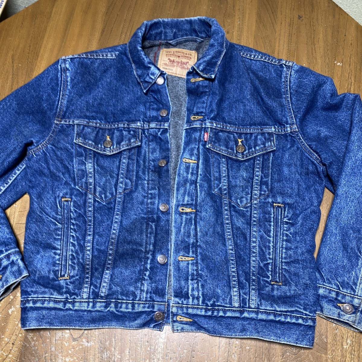 Vintage Levis 70506 0316 Blanket Lined Trucker Jacket Men's Size