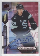 2021-22 Upper Deck Premier Rookies Auto Kole Lind #148 Auto 0f5t