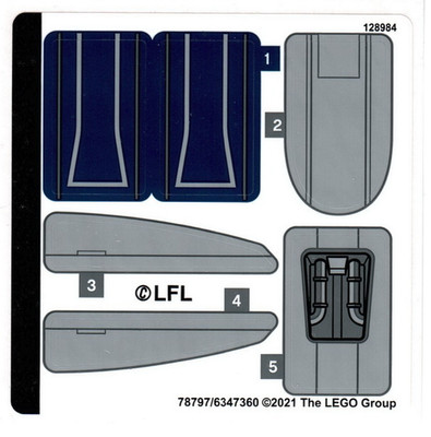 LEGO Stickers - Sheet for Set 75316 - No 75316stk01 - QTY 1