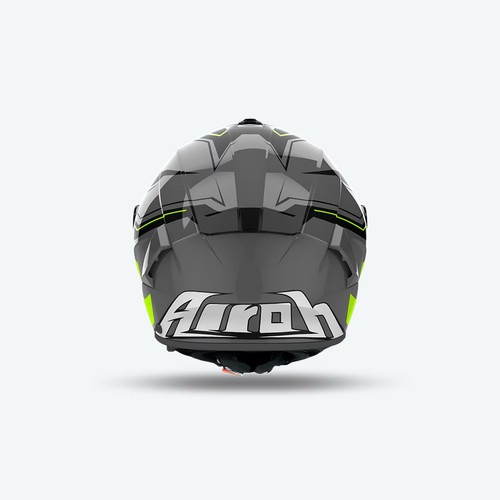 AIROH CASCO INTEGRALE MOTO SP2D31 SPARK 2 DART GIALLO LUCIDO TG. XL - Foto 4 di 5