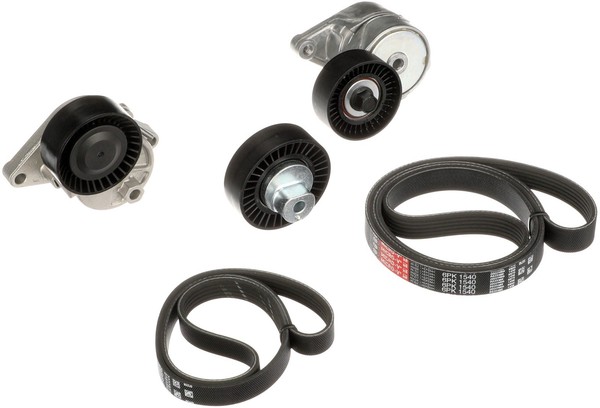 Gates Keilrippenriemensatz Micro-V® K116PK1540 FüR BMW E39 E46 3Er 5Er Touring-image