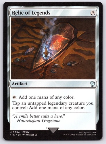 Relic of Legends - Commander: FINAL FANTASY - MTG - Near Mint - Picture 1 of 1