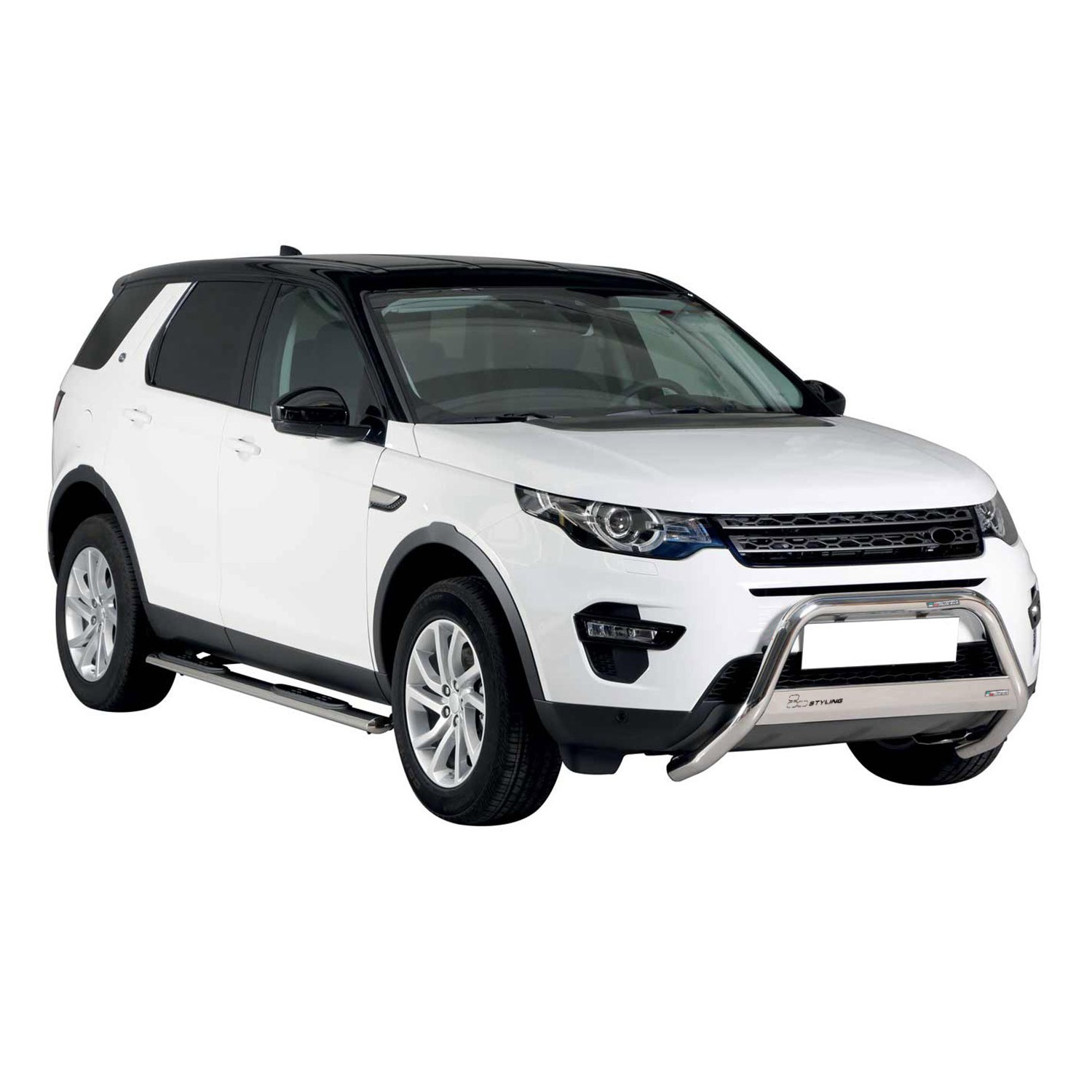 Pare-buffle Land Rover Discovery Sport acier gris protège votre carrosserie
