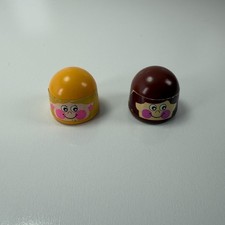 Tomy Popoids Vintage 1985 Lot 2 People Head C...