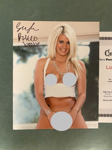 Layla Price Adult Model Star Sexy Blonde Autograph Signed 8x10 Photo COA