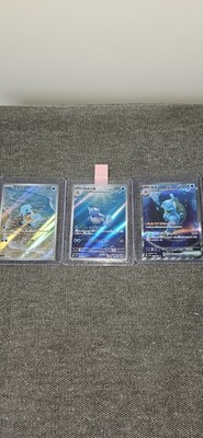 JP Pokemon Set 151 Blastoise ex/Warturtle/Squirtle 202/170/171 SAR/AR's NM
