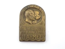 Original WWI Austrian Army Cap Badge 1914-15 Central Powers Weltkrieg 11th Army