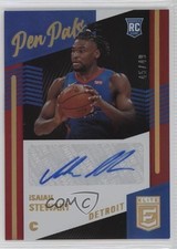 2020-21 Donruss Elite Pen Pals Red 45/49 Isaiah Stewart #PP-IST Auto 06mc